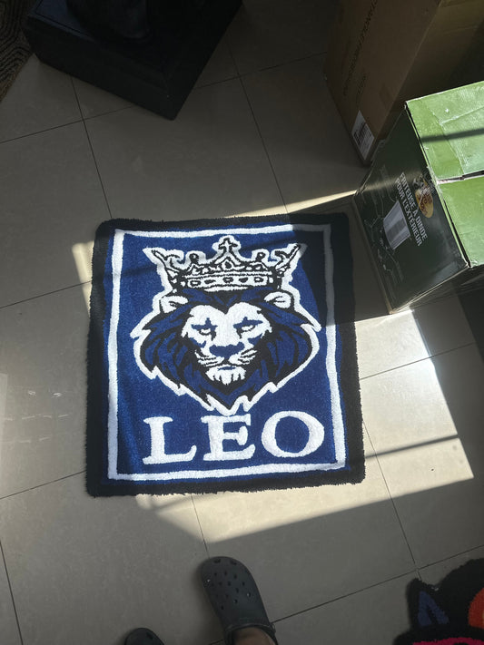 "Leo the King" Rug (2.5 ft by 2.5 ft)